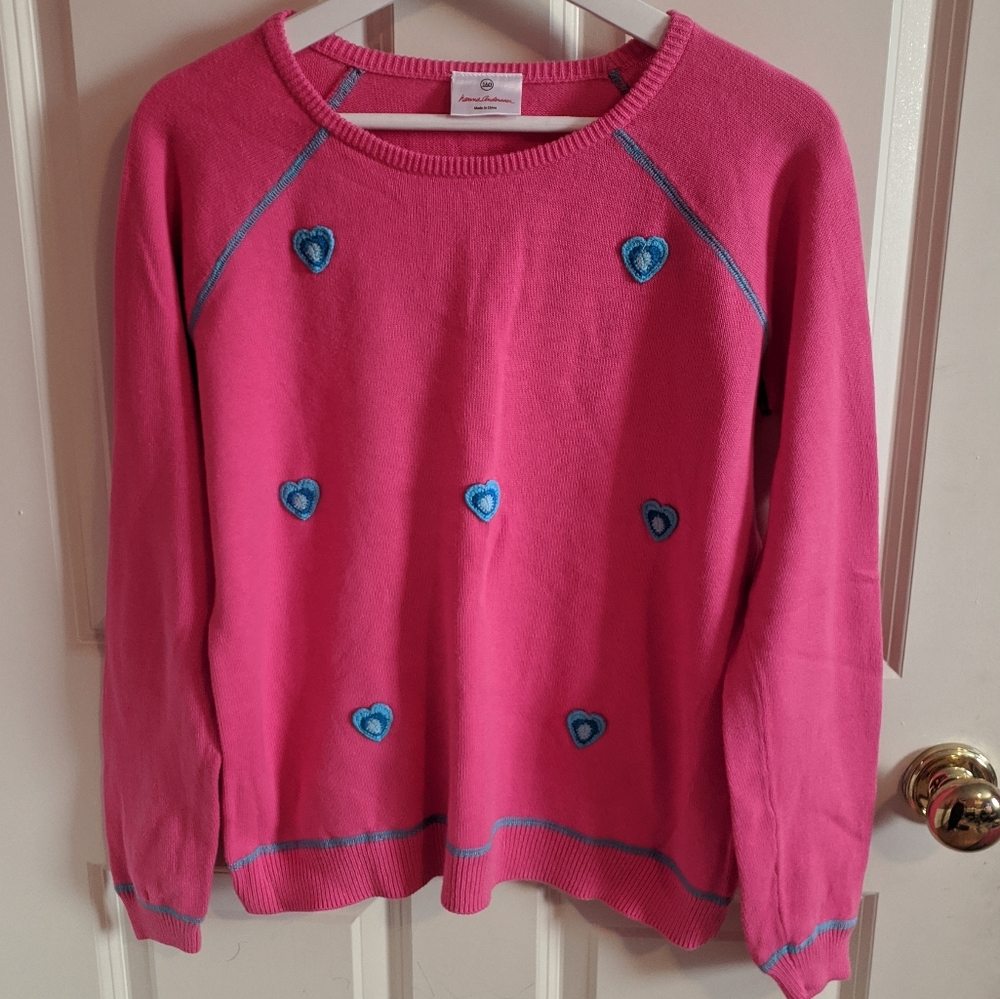 Hanna Andersson Pink Heart Sweater